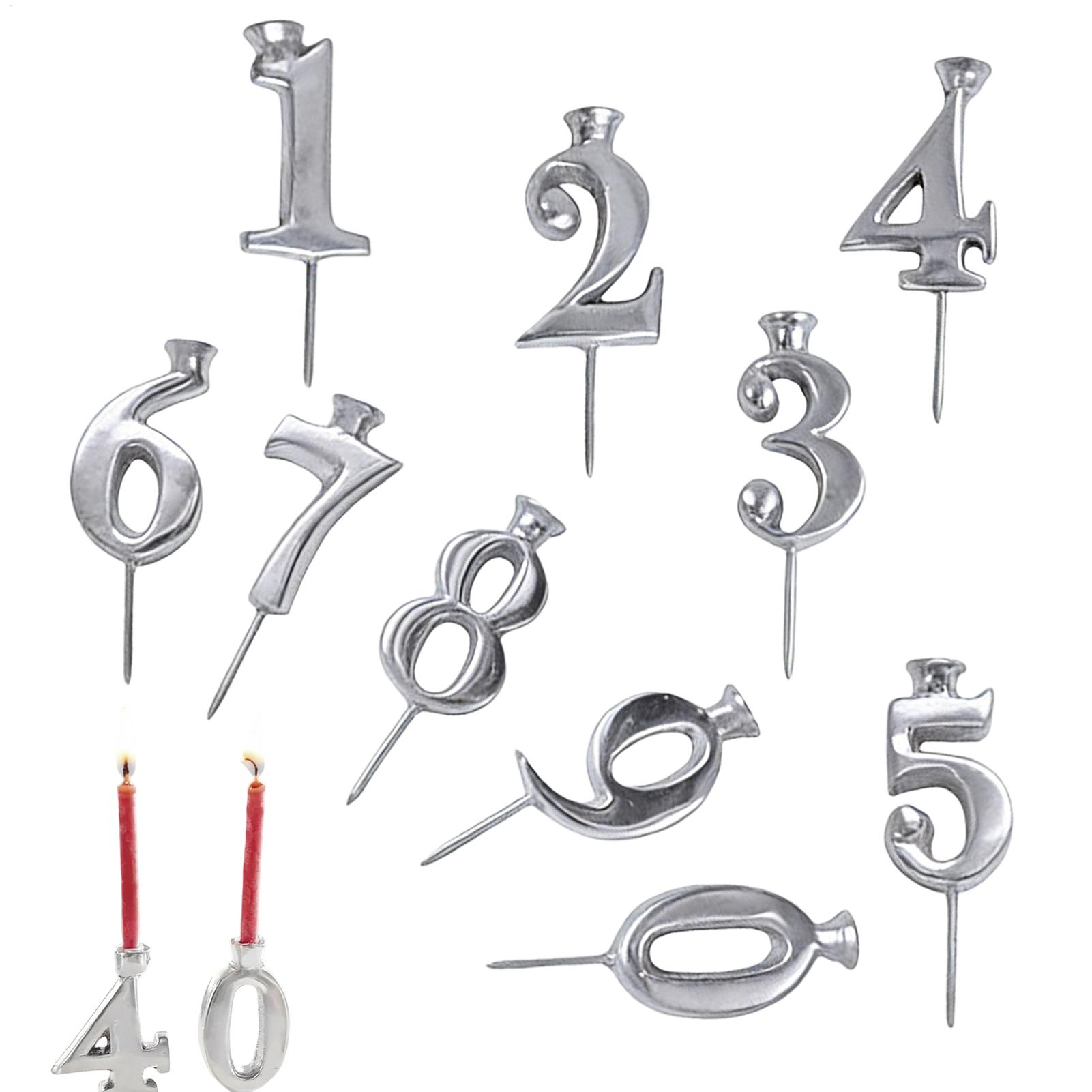 Candle Holder Set - Juego de portavelas reutilizables para cumpleaños,