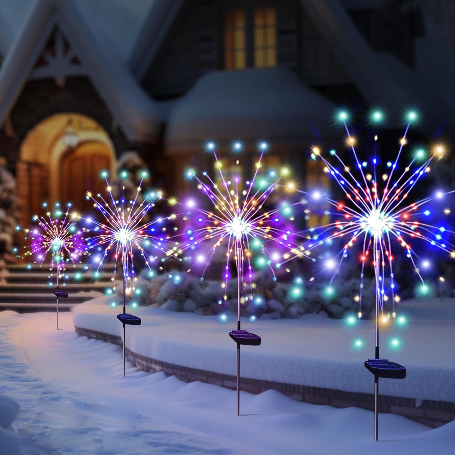 Outdoor Lighting Wedding Decor - Luces Solares LED de Fuegos Artificiales