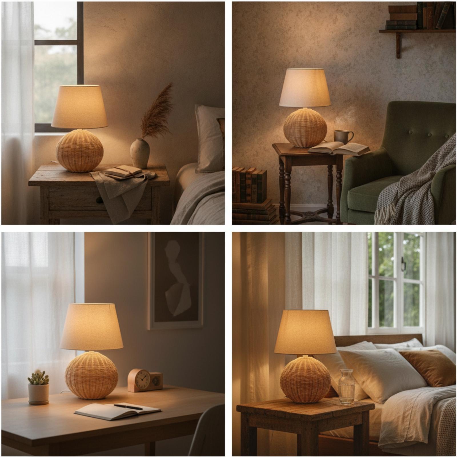 Lámpara de Noche con Base de R - Lighting Decor For Living Room reseña y precio