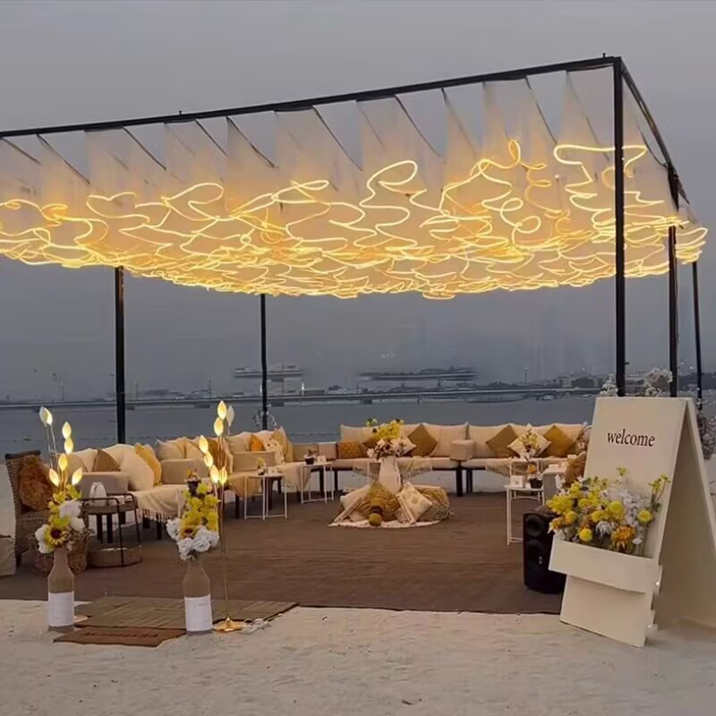 Decoración de Techo para Bodas - Outdoor Lighting Wedding Decor reseña y precio