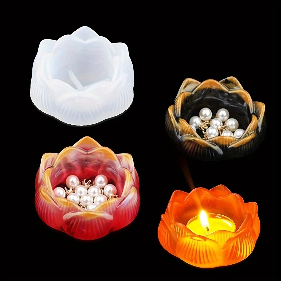 Moldes de resina de silicona c - Candle Holder Set reseña y precio